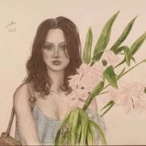 The woman and the Beauty print